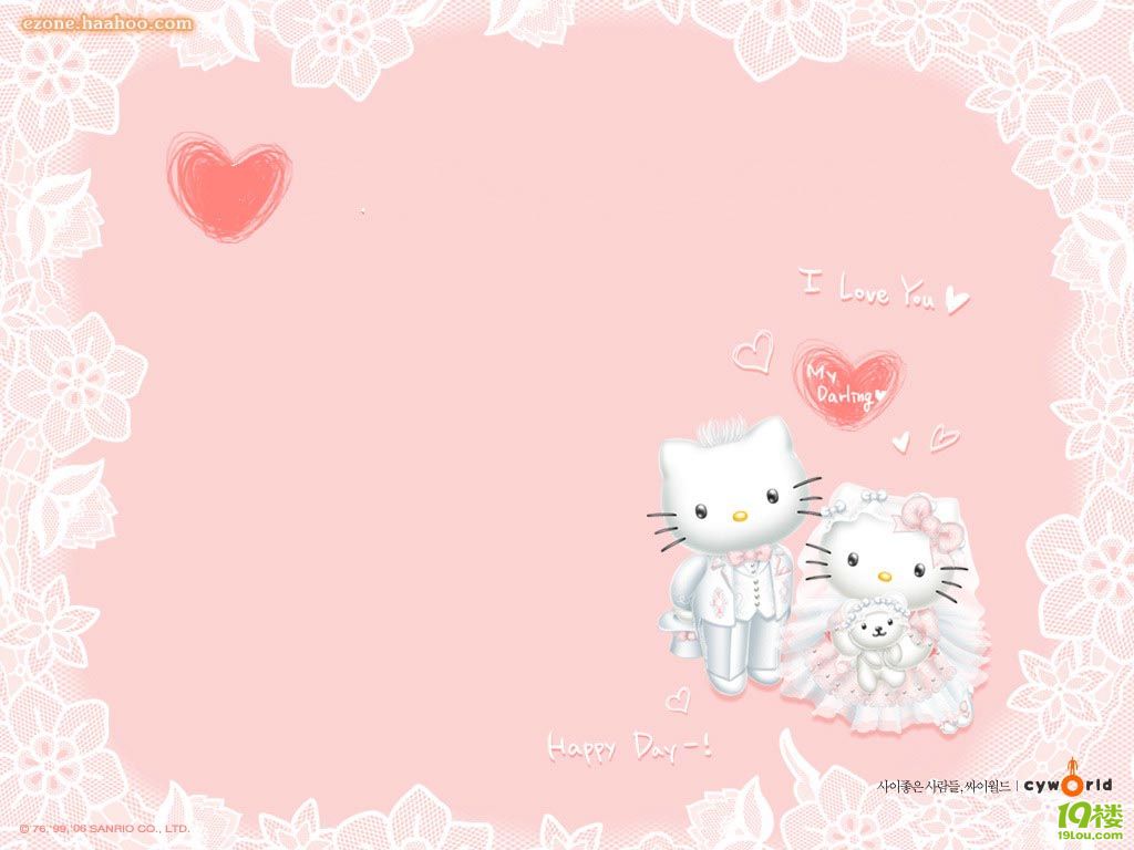kitty桌面壁纸高清电脑kitty桌面壁纸 kitty可爱桌面壁纸 .